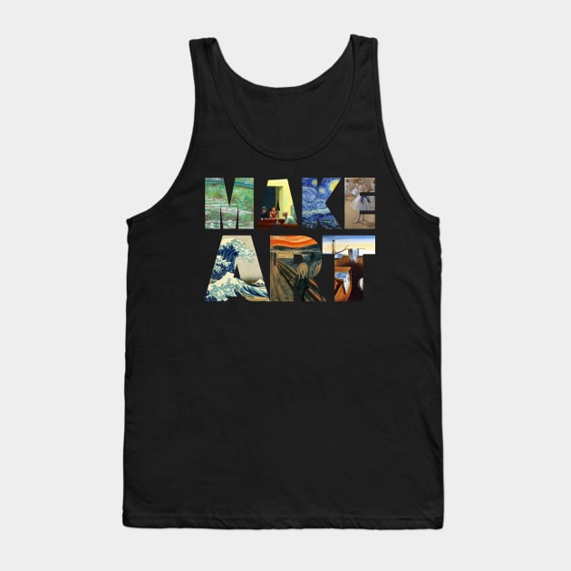 Make Art Tank Top by Pinkazoid